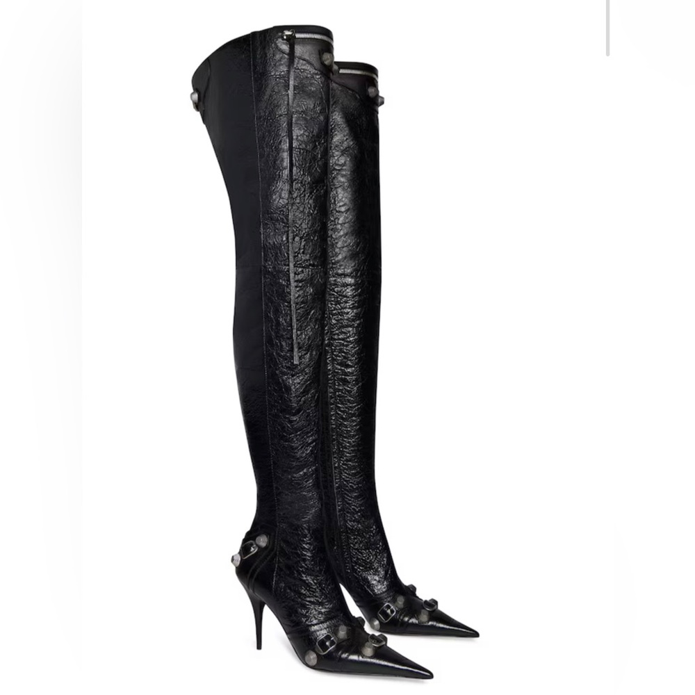 WOMEN'S CAGOLE 90MM OVER-THE-KNEE BOOT IN BLACK